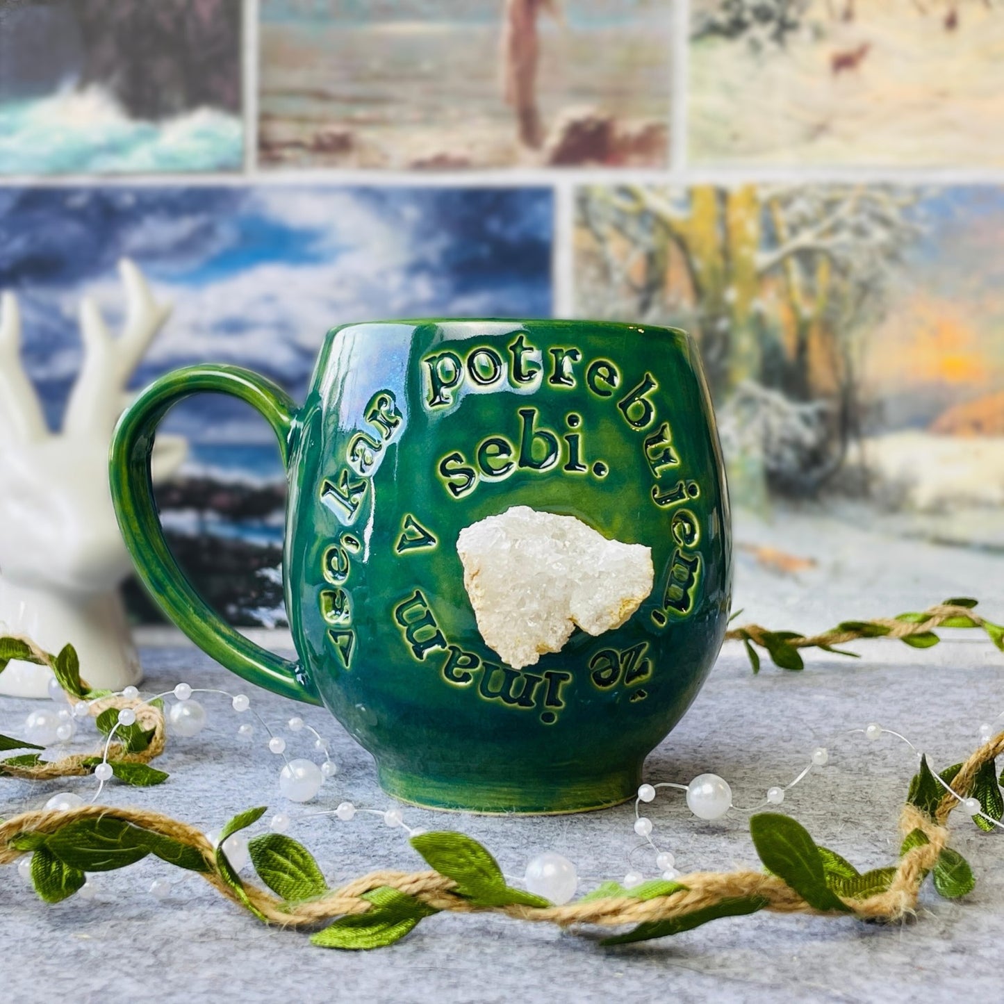 Affirmation mug - Vse, kar potrebujem, že imam v sebi #02