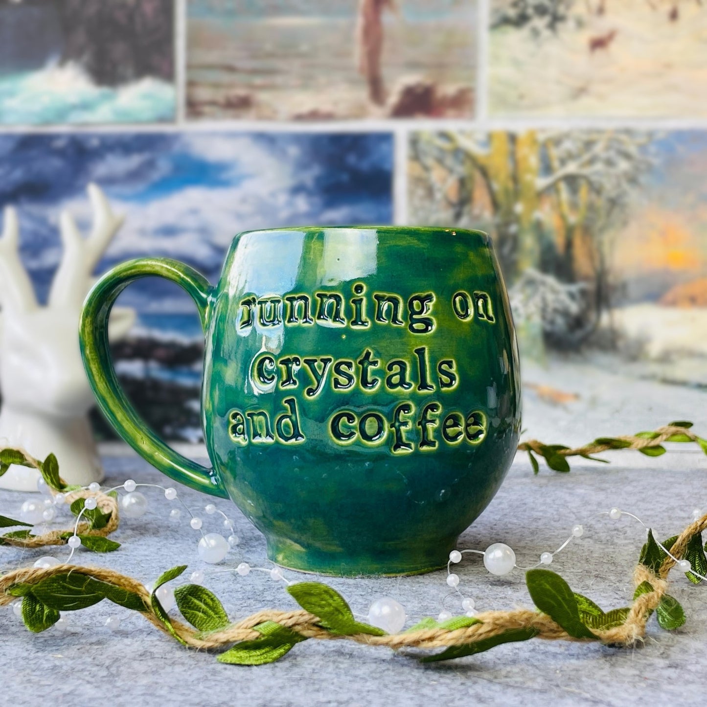 Mug - Running on Crystals and Coffee #01