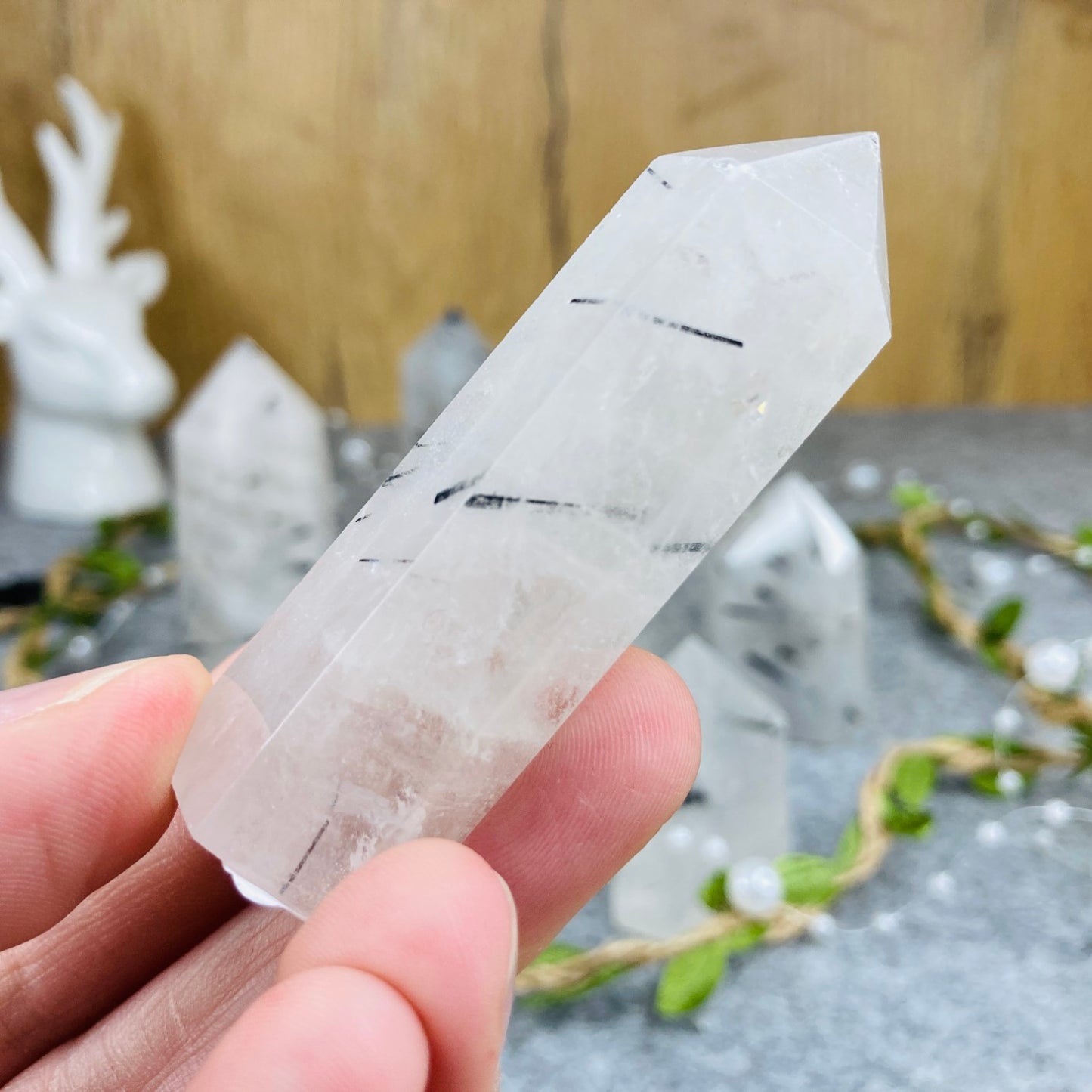 Tourmalinated Quartz - Tower