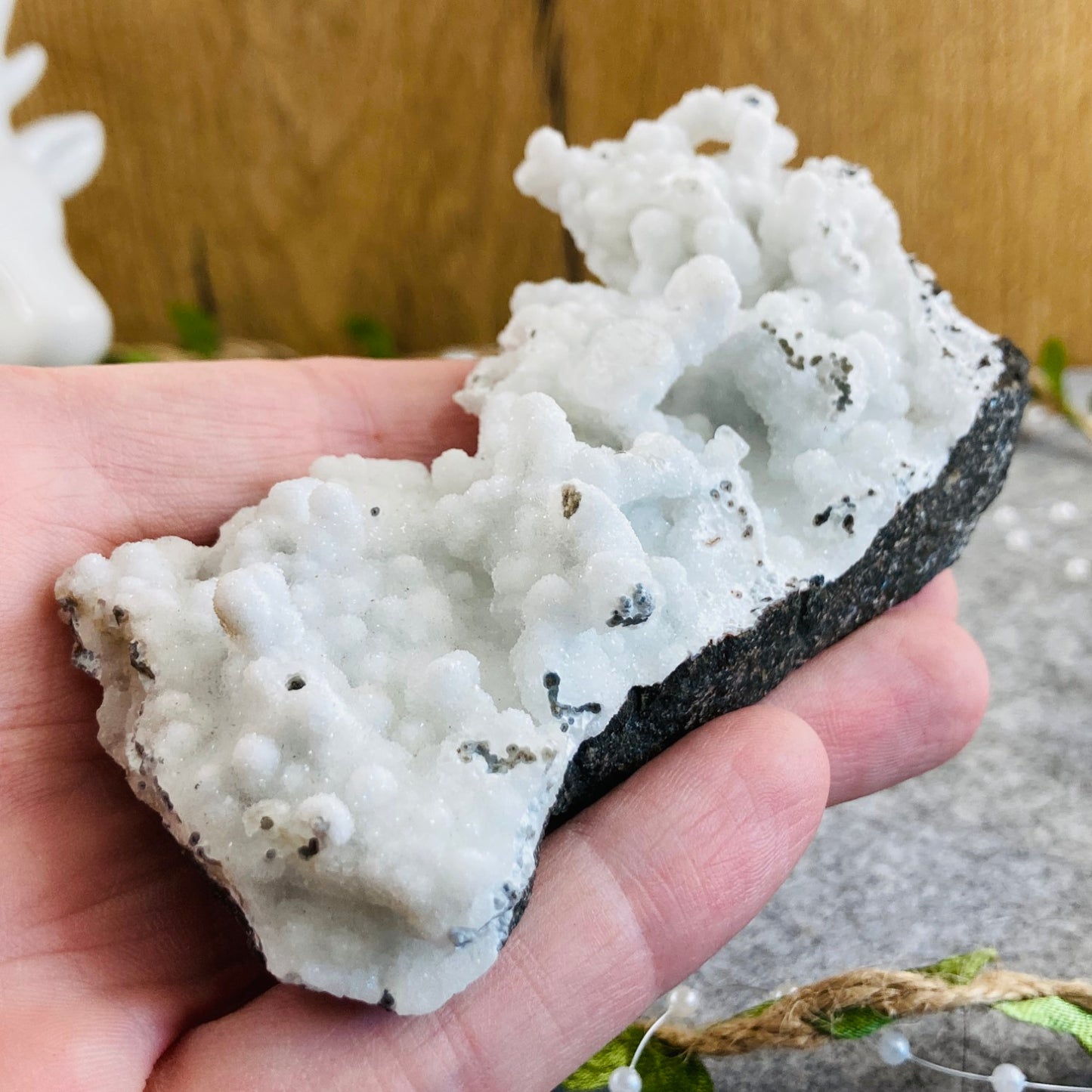 Chalcedony with Apophyllite