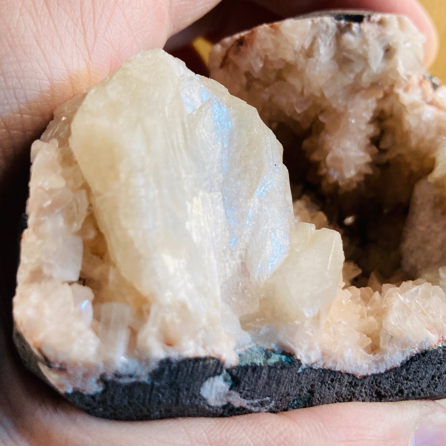 Heulandite Geode with Stilbite #03