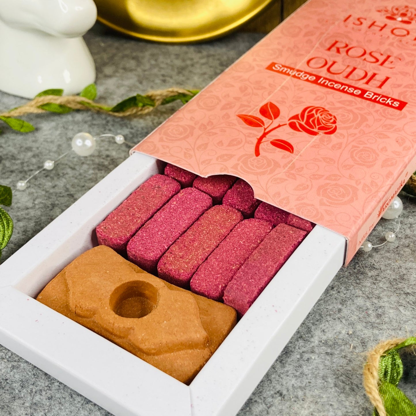 Rose Wood - Ishom Incense Bricks