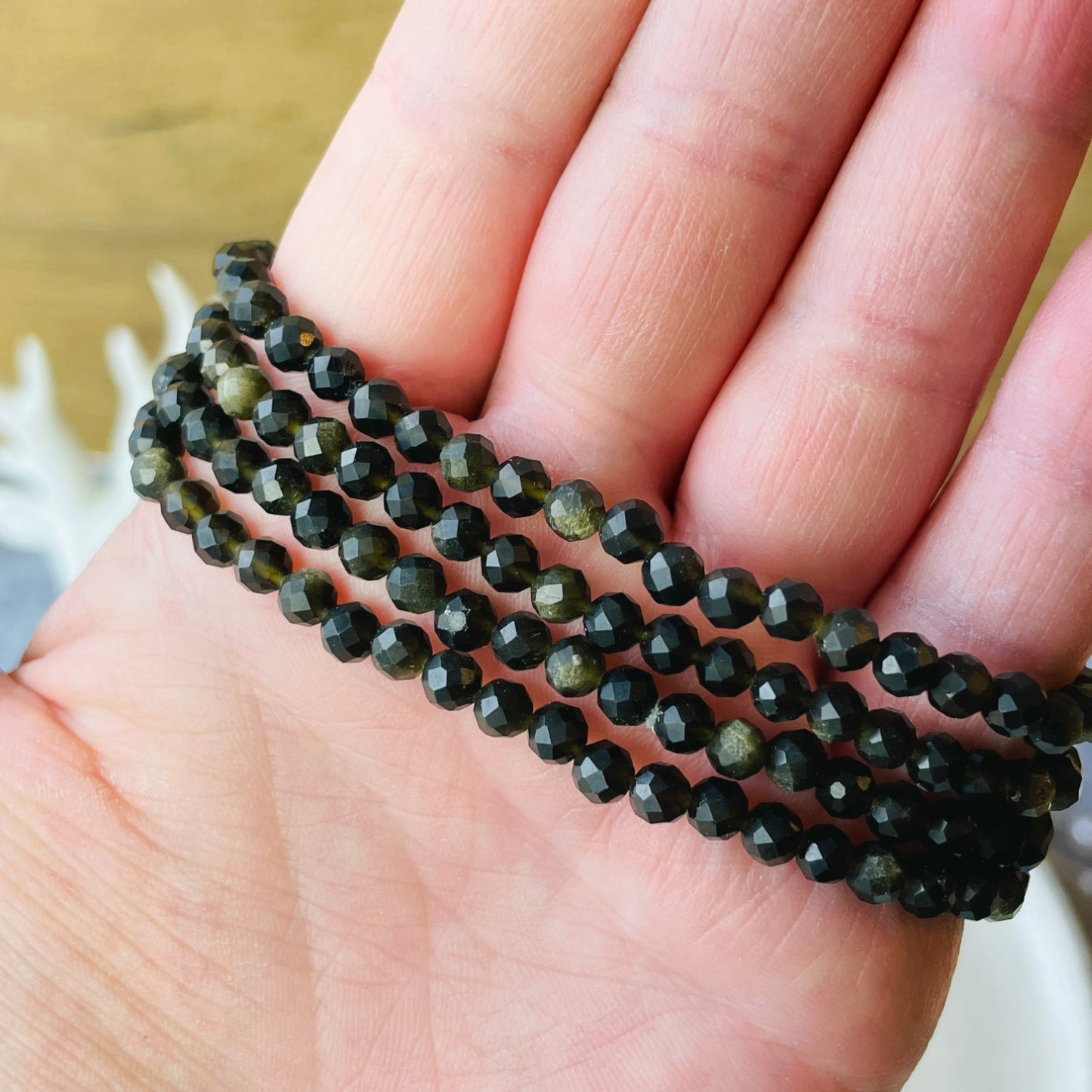 Golden Sheen Obsidian - Bracelet (4 mm)