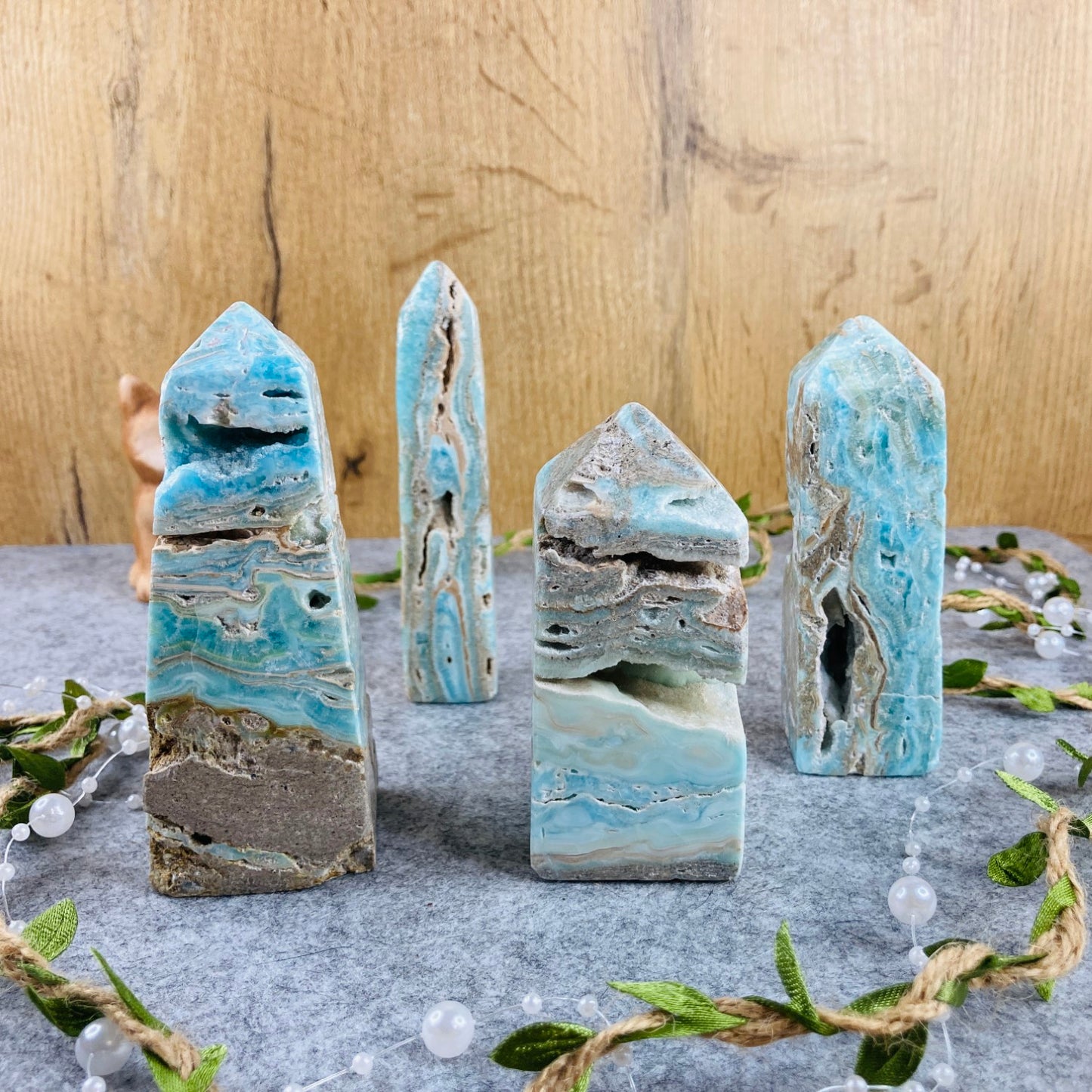 Blue Aragonite - Tower