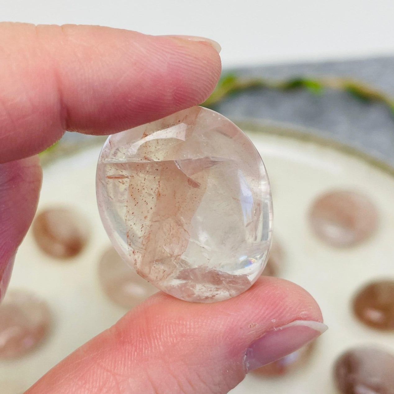 Hematoid Quartz - Tumbled