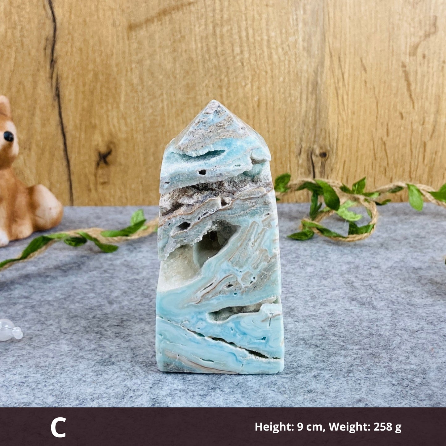 Blue Aragonite - Tower
