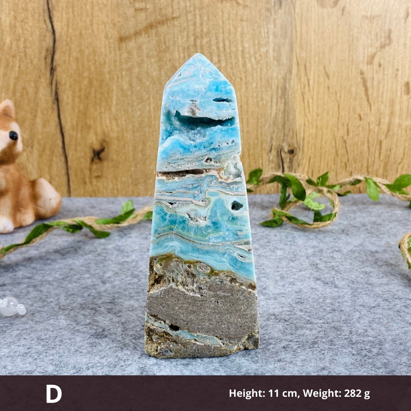 Blue Aragonite - Tower