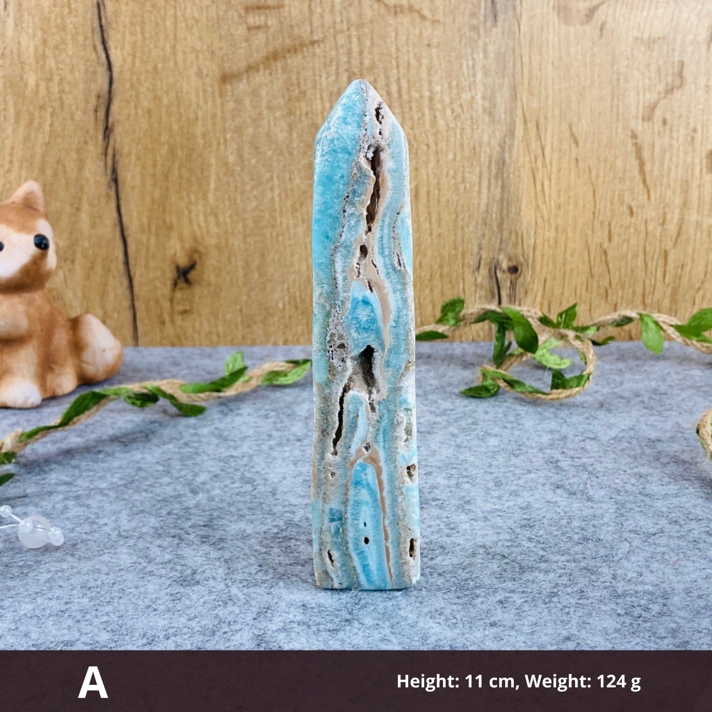 Blue Aragonite - Tower