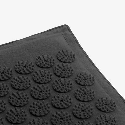 Acupressure Mat with Pillow and Bag - Black