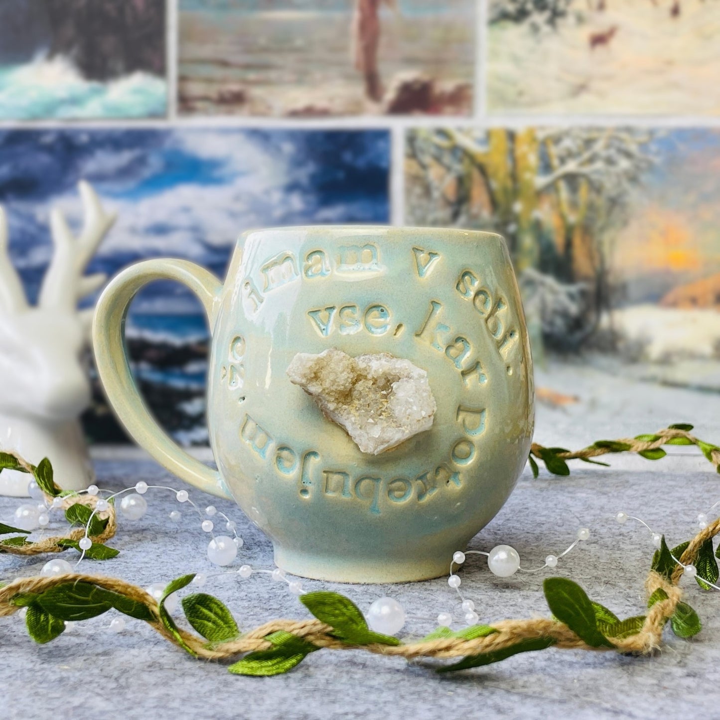 Affirmation mug - Vse, kar potrebujem, že imam v sebi #01