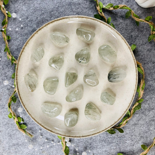Actinolite in Quartz - Tumbled