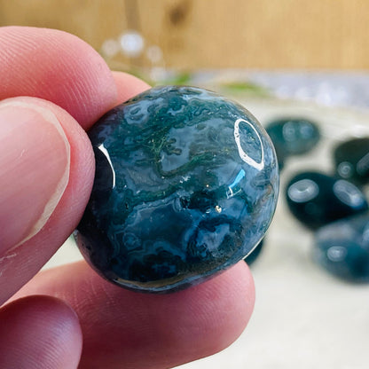 Moss Agate - Tumbled
