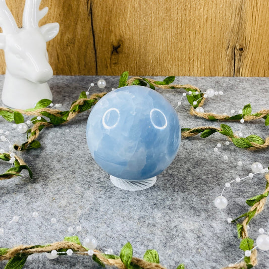 Blue Calcite - Sphere #02