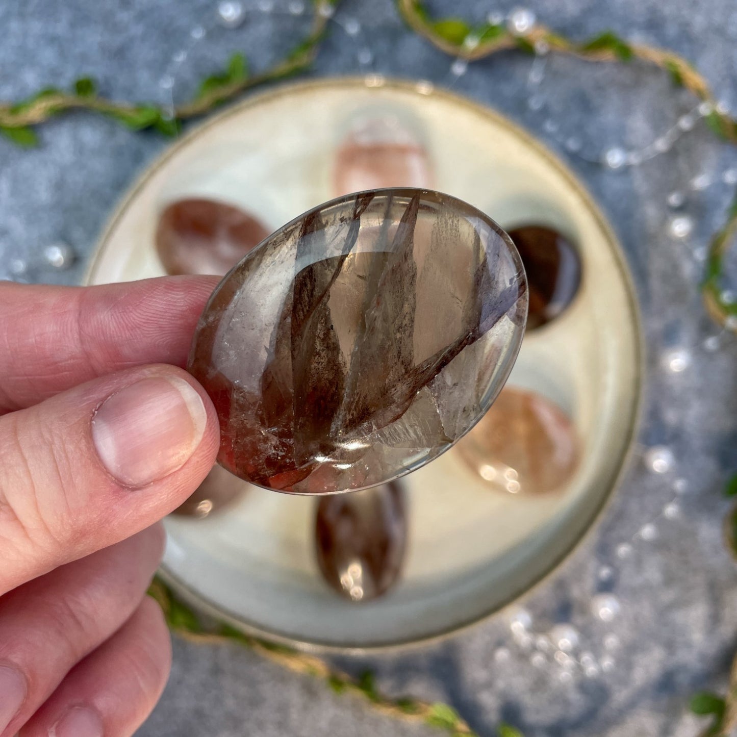 Hematoid Quartz - Palmstone