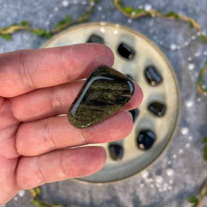 Golden Sheen Obsidian - Tumbled