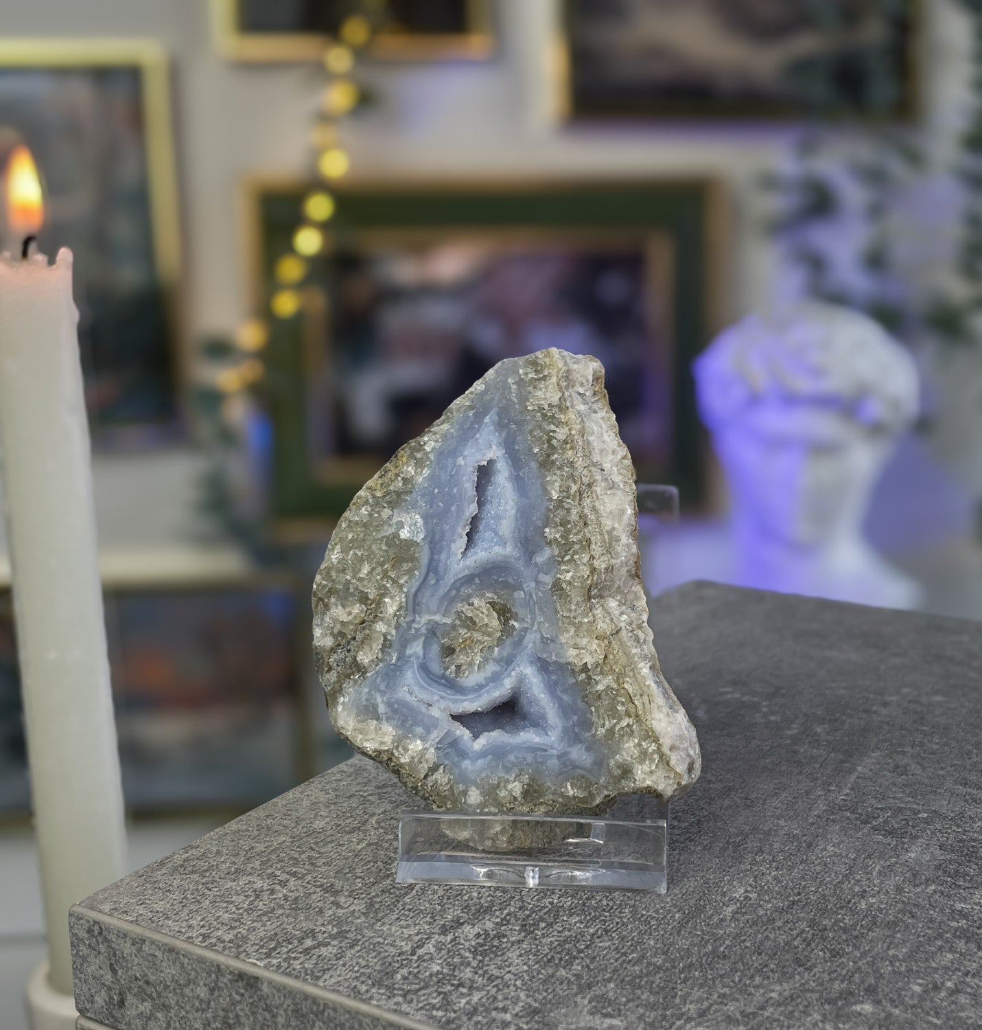 Blue Malawi Chalcedony #11