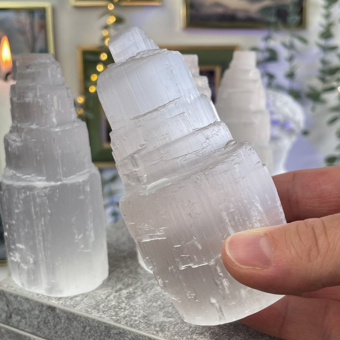 Selenite Tower - Medium
