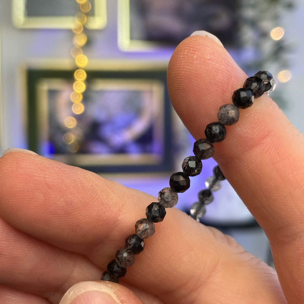 Tourmalinated Quartz - Bracelet (4 mm)
