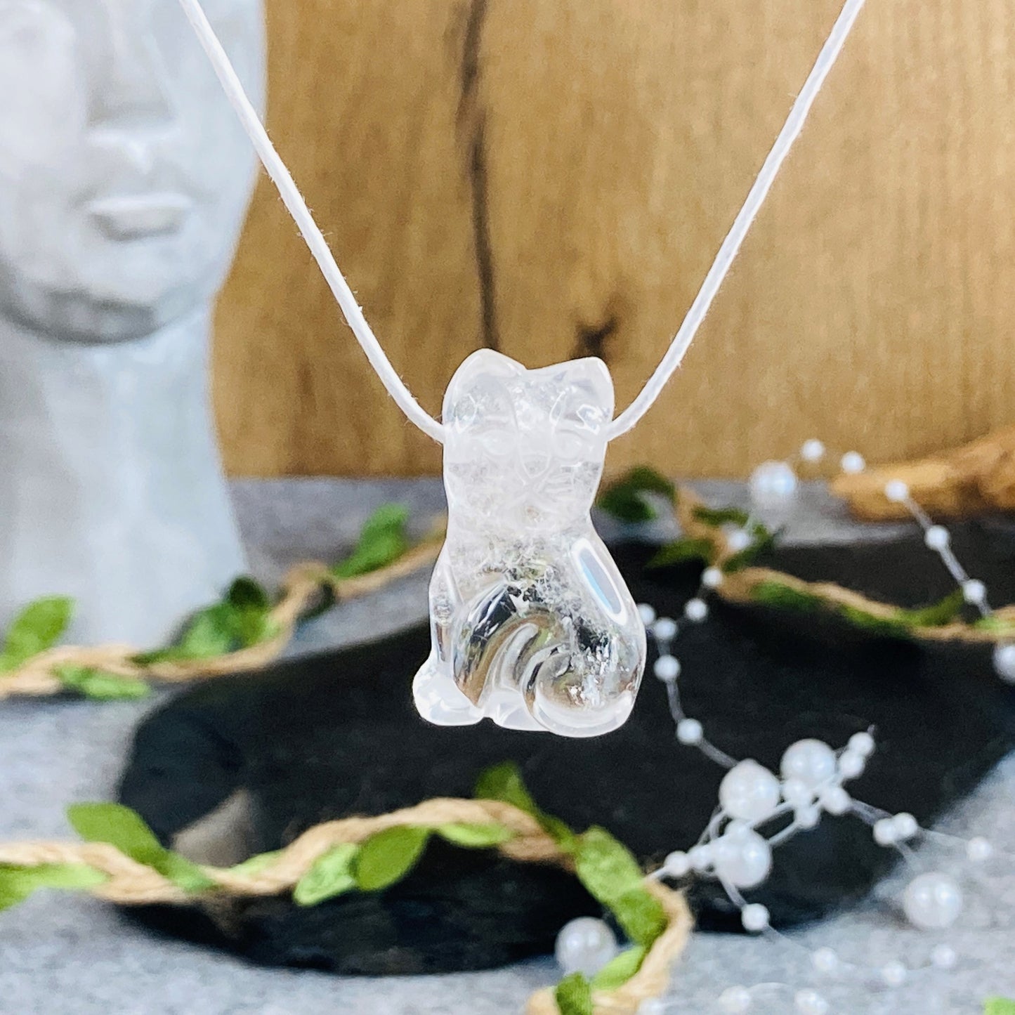 Cat Pendatn - 10 Different Crystals