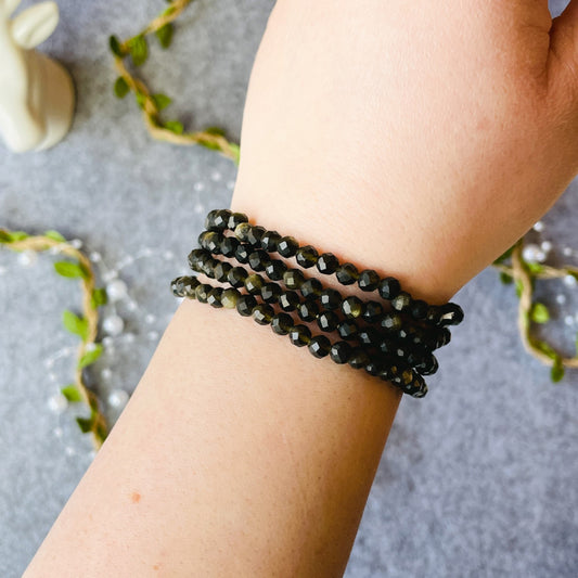 Golden Sheen Obsidian - Bracelet (4 mm)