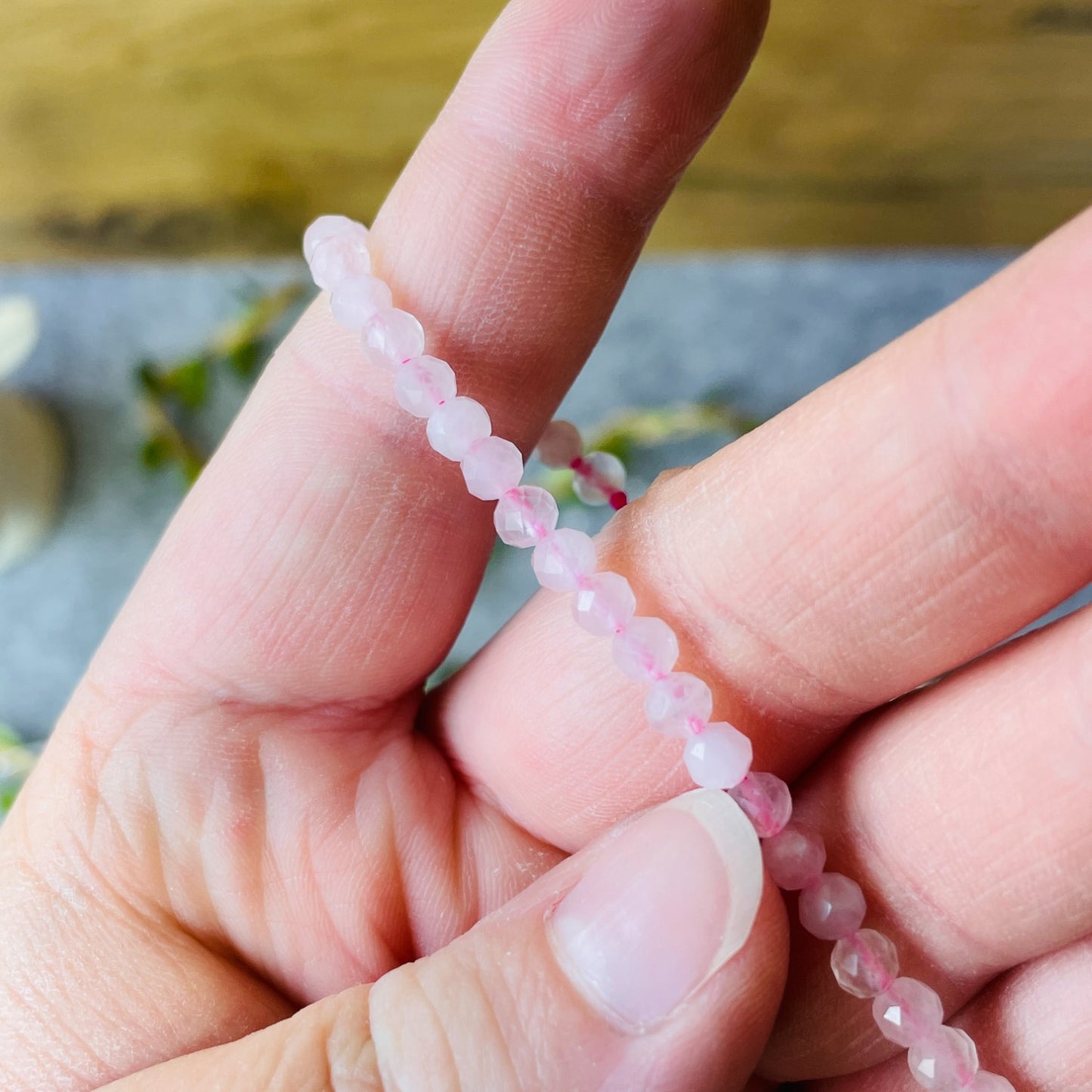 Rosequartz - Bracelet (4 mm)