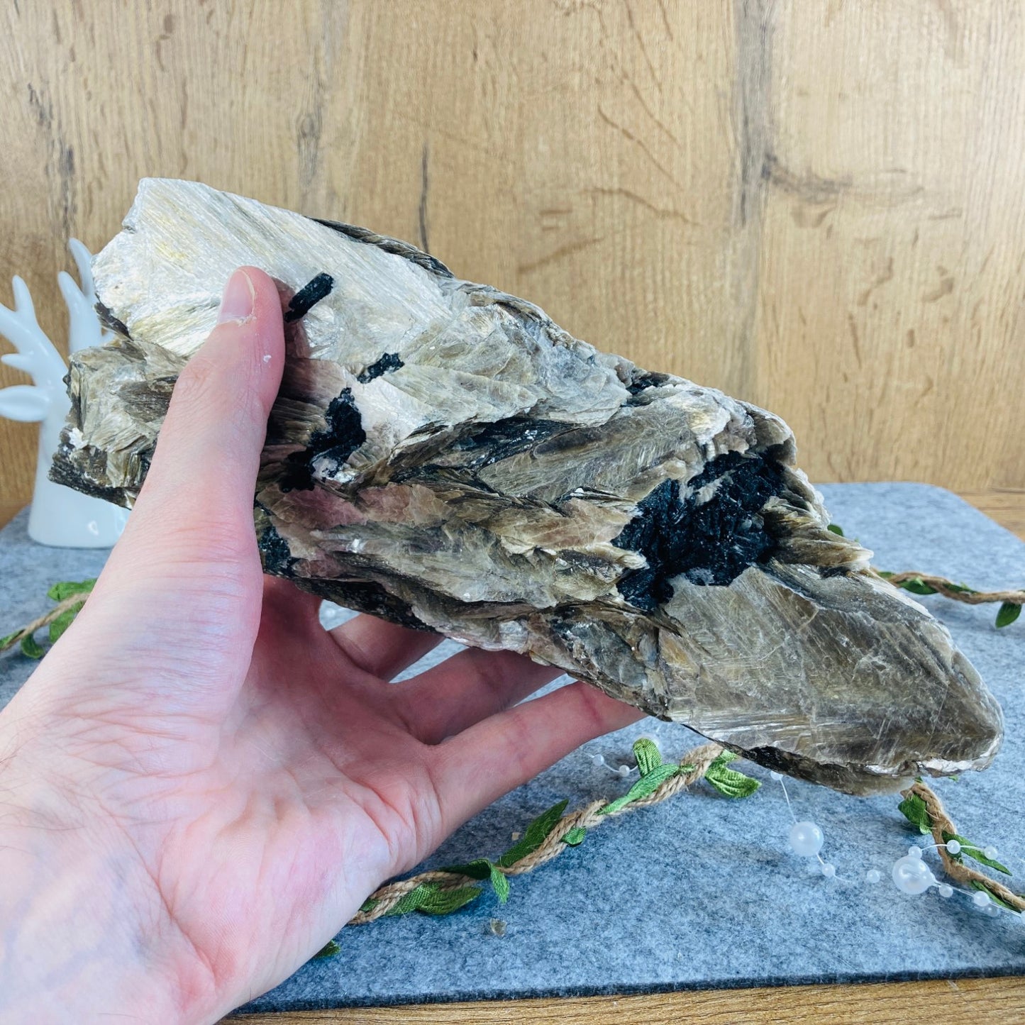 Muscovite with Tourmaline (2.6 kg)