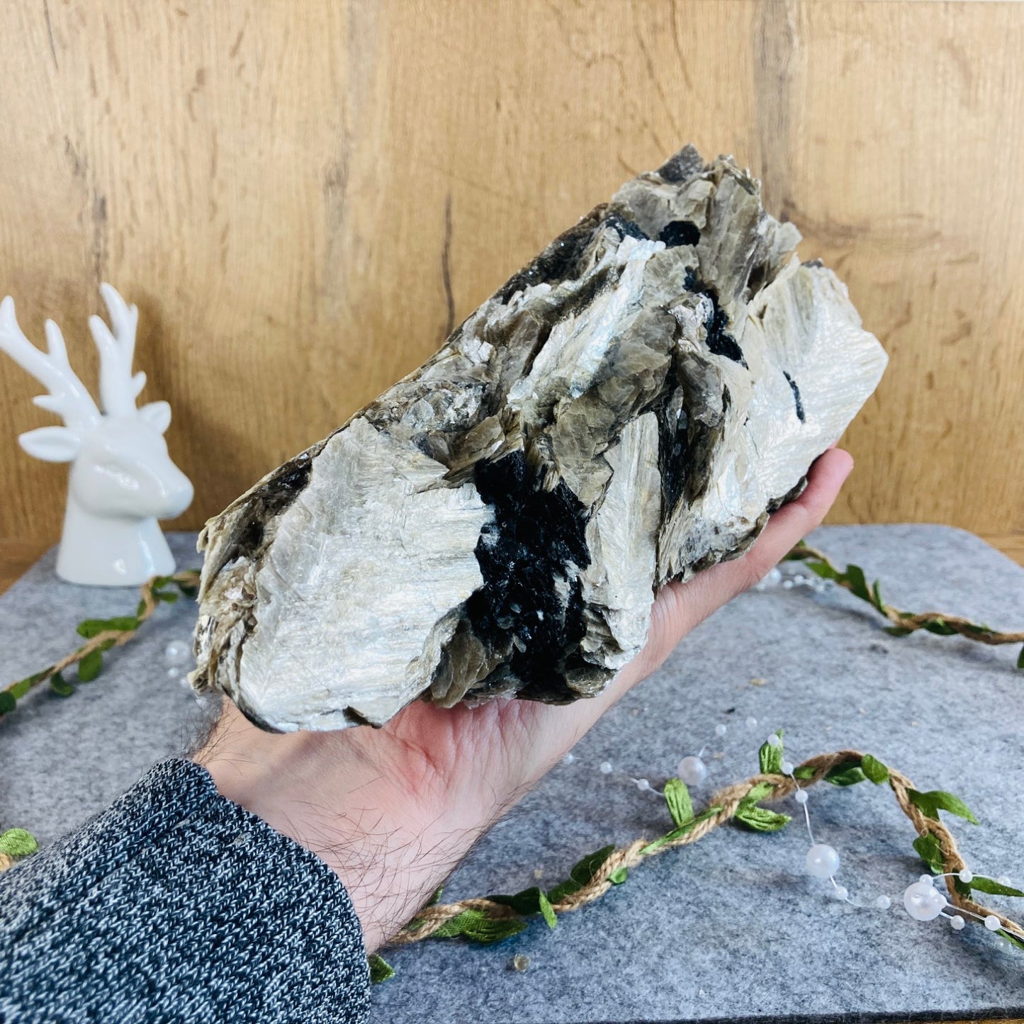 Muscovite with Tourmaline (2.6 kg)