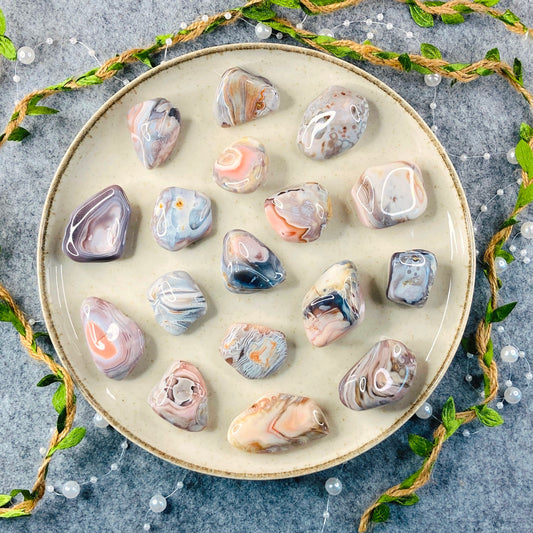 Pink Botswana Agate - Tumbled