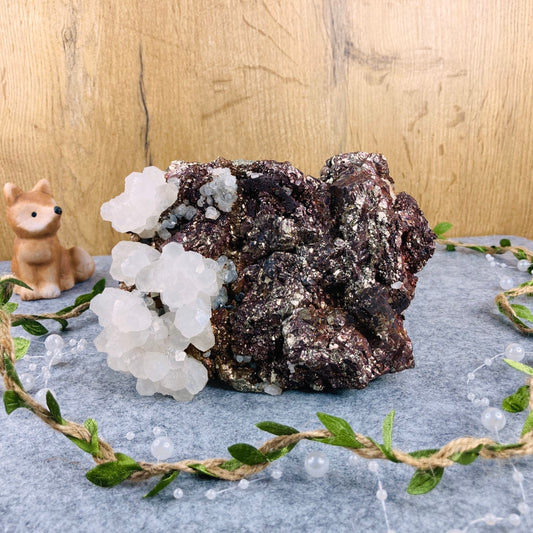 Pyrite with Calcite